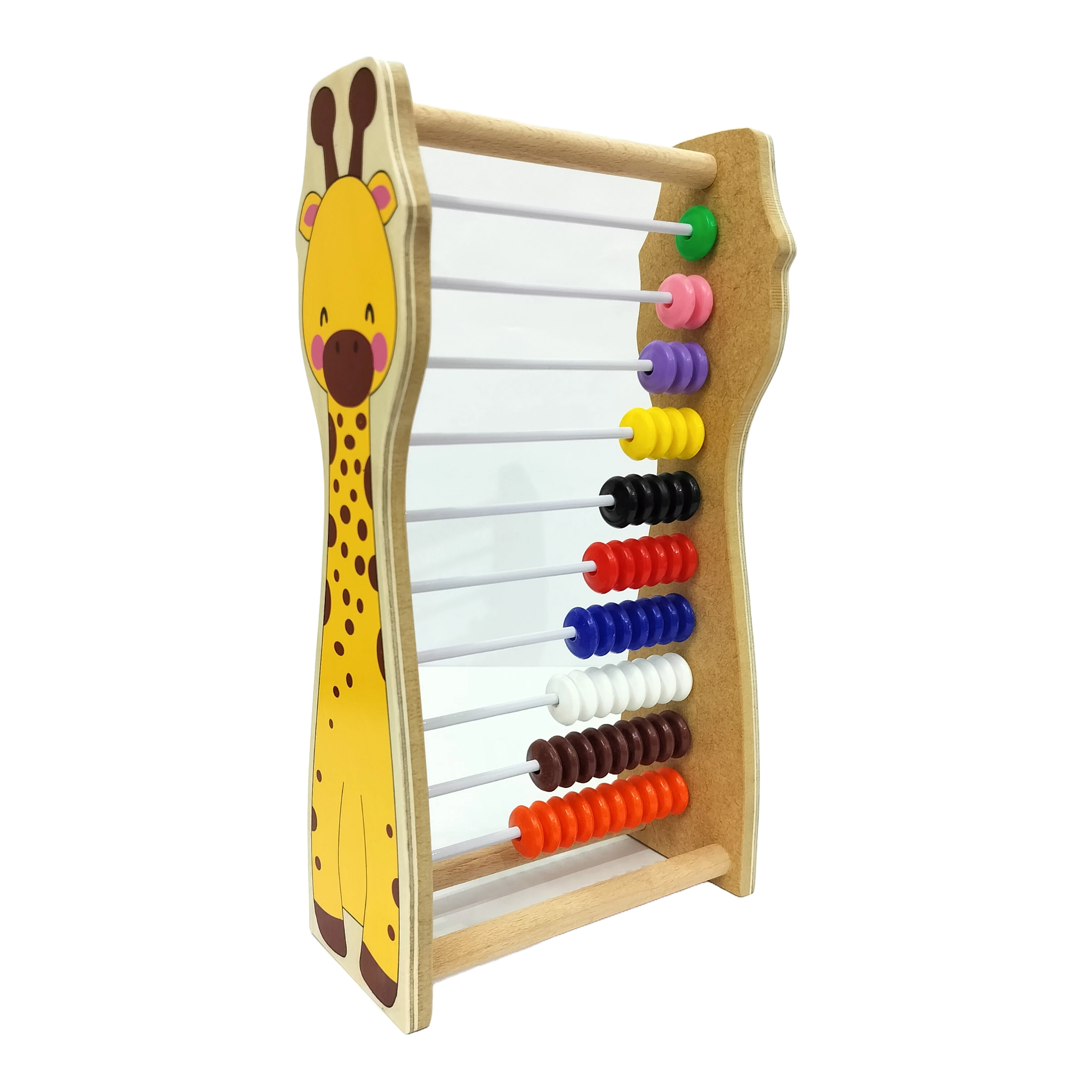 Khilauna Giraffe Abacus for Kids | Counting Educational Toy | Wooden Abacus Toy (Multicolor)