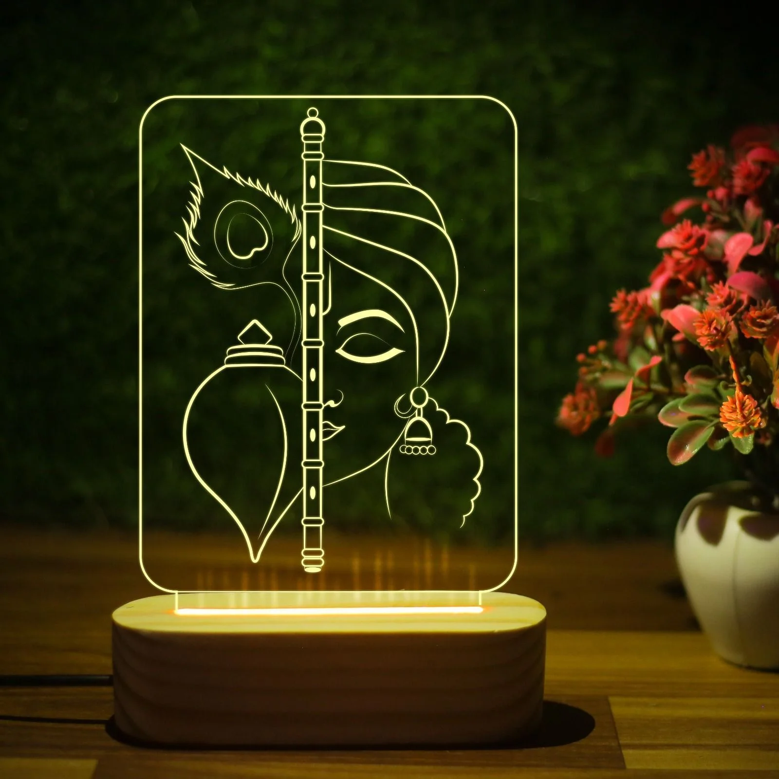 Giftkidukan TABLE LAMP30durgamata1 Table Lamp (22 cm, yellow warm white)